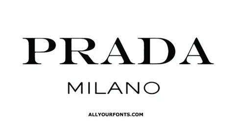 prada logo font name.